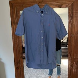 Men’s polo button up -large